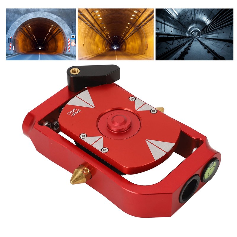 Total Station Rotating Prism 0/‑30mm Offset Prism Reflector Mini Surveying