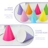SIKAMARU 24 Pieces Party Hats And 10 Pieces Whistle Toys,