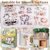 WANDIC 3 x Animal UV Stickers 3D Stickers Waterproof for