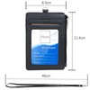 Boshiho Men's Commuter Passcase, Genuine Leather, 5 Card Case, Employee