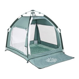 Baby Delight Go with Me Villa Portable Tent and Playard | Kids Tent and Playhouse | Indoor and Outdoor | Green Garden
