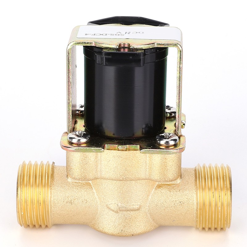 Solenoid Valve Copper Electromagnetic Valve Industrial Accessory 1/2-Inch for Solar