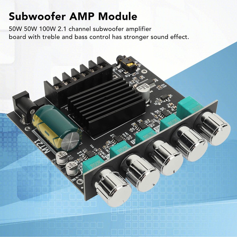 MT21 50W 50W 100W 2.1 Channel Subwoofer Amplifier Board Bluetooth