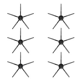 BiOHY Side Brush for Roborock S7 Series in Black (Set of 6) | S7, S7+, S7 MaxV, S7 MaxV Plus, S7 MaxV Ultra | Mop Robot Accessories | Brush for Tiles, parquet, Laminate & PVC (Seitenbürste S7)