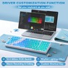MIKIBY X98 Ultra Wireless Mechanical Keyboard, 12000mAh Gaming Keyboard with