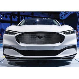 Mustang Fits Ford Mach-E Mustang Grille Vehicle Graphic Wrap Metal Mesh Grid Ovals Cast