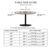 Outdoor round tablecloth with elastic band, diameter 36 inches -