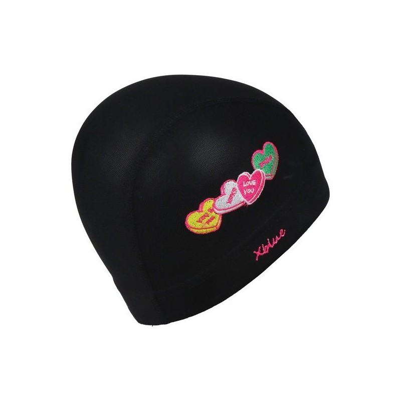 XBLUE XBL-6201-01 U&Me Embroidered Mesh Swim Cap / 엑스블루 XBL-6201-01