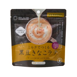 Tsuboshi Seicha Honpo Tsuboichi Black Soybean Latte Made with Milk, 3.5 oz (100 g)