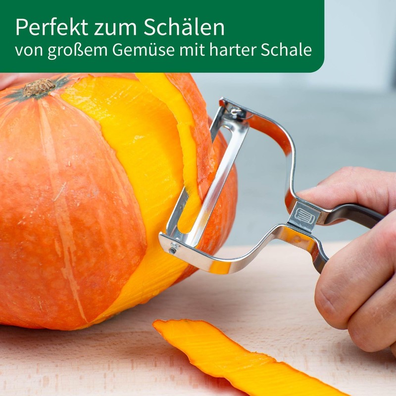 Fackelmann x Chefkoch Peeler with Extra Wide 10 cm Stainless