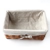 Kingwillow, Storage basket, Natural wicker Storage Bins Rectangular Basket,Arts and