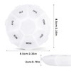 WLLHYF Weekly Daily Travel Pill Box Organiser,7 Days 1 Times