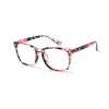 Cramilo Classic Rectangle Computer Blue Light Blocking Glasses (Floral Pink)