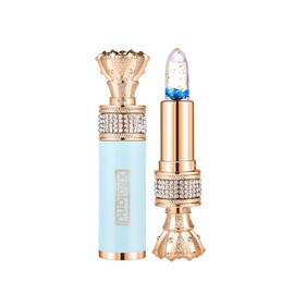 LiangNiShi Petal Jelly Change Lip Long Lasting Natural Color Lip Tint Color Changing with Lip Temperature Moisturizing Waterproof Lip Gloss Best Gift (01#blue enchantress)