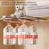 CICUFY Pull Out Closet Rod, 13.7inch Heavy Duty Pants Rack,