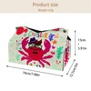 2 Pack Tissue Box Cover Holder, Red Poppies Flowers Rectangle