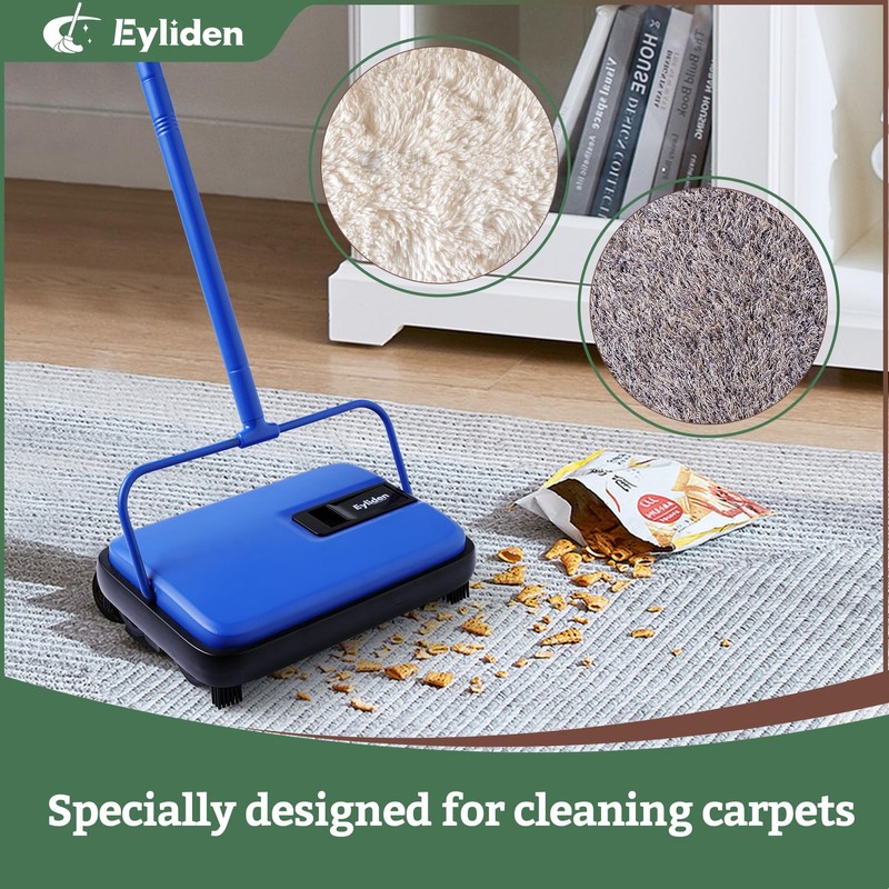 Eyliden Carpet Sweeper, Mini Size Lightweight Hand Push Carpet Sweepers