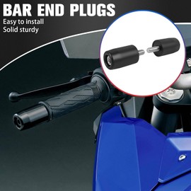 WORLDMOTOP Motorcycle Handle Bar End Grips Plug Weights Hand Grips Plug Caps Replacement for Suzuki DL800R DL 800R 2024