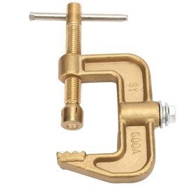 500A Brass Earth Clamp with G Type, High Conductivity, Safe Use for Various Welding Machines, Widely Used in Shipbuilding, Automotive