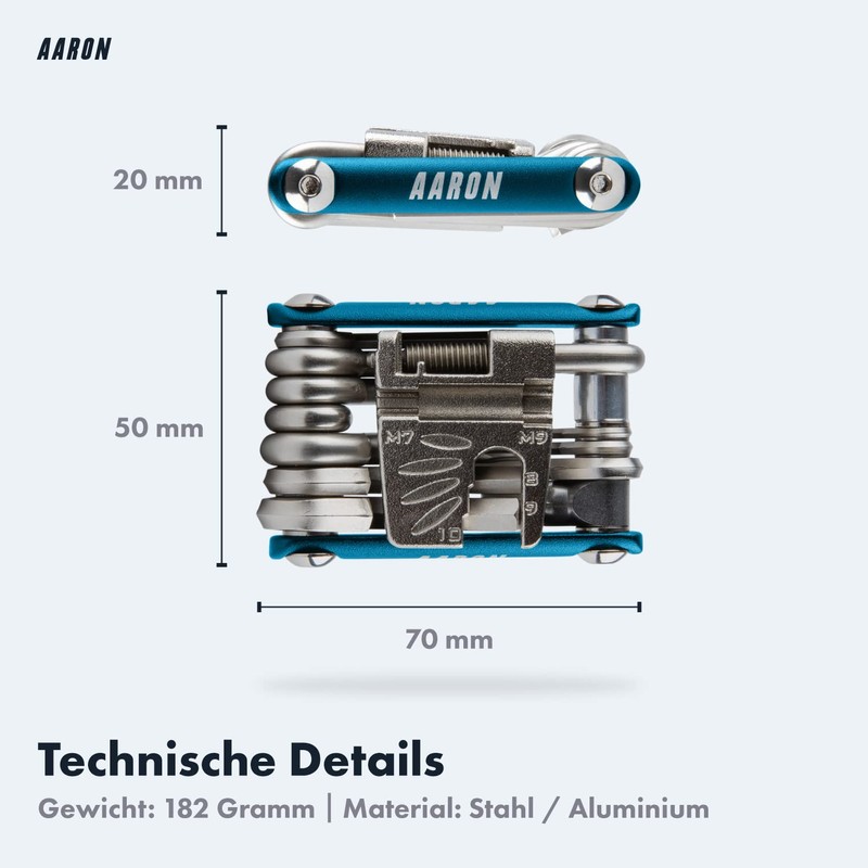 AARON Tool 20 in 1 Multitool - Bicycle Multifunctional Tool