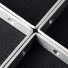 Hyber&Cara 6 Pack Heavy Duty Right Angle Bracket Stainless Steel