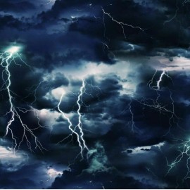 Elizabeth's Studio Elizabeth Studio Landscape Medley Lightning Storm Quilt Fabric by the Yard