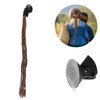 Colorful Stylish Motorcycle Helmet Ponytail Helmet Dreadlocks Braids with Suction