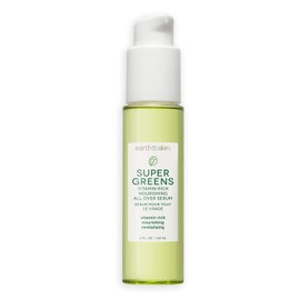 Earth To Skin- Este Super Greens Serum rico en vitaminas nutre instantáneamente el rostro, el cuello y la delicada zona de los ojos revitalizando su hidratación.