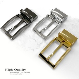 Z32292R Classic Polished Reversible Buckle Replacement Belt Buckle fits 1-1/4"(32mm) Strap (One, GP-Clamp)