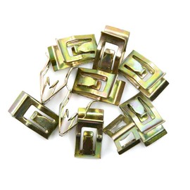 sourcing map Car Console Device Panel Dashboard Brackets Metal Bronze Pack of 10