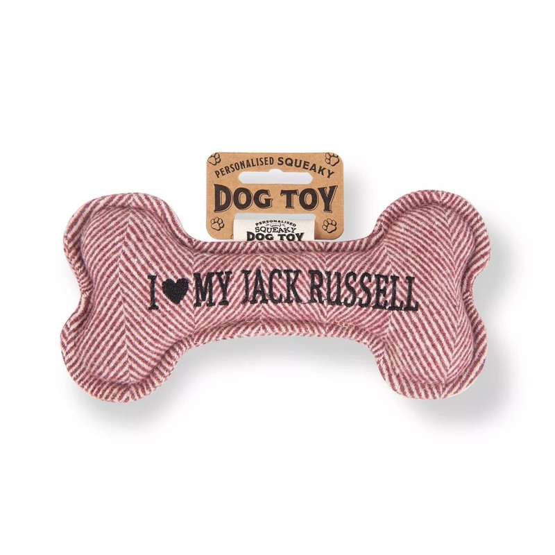 History & Heraldry Squeaky Dog Toy (I my Jack Russel)