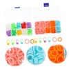 DOITOOL 2 Boxes Locking Stitch Markers of Portable Crochet Tools