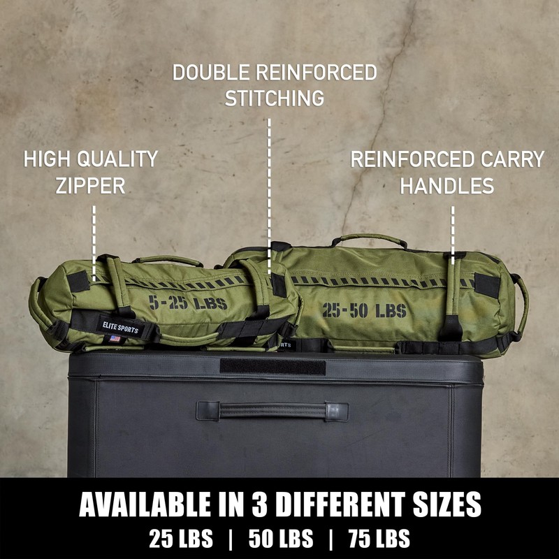 Elite Sports Workout Sandbag for Versatile, Intensive Core Muscles Fitness,