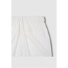 JAJU [JAJU] Soft Linen Blend Half Pants_White