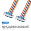 sourcing map 2 Pcs IDC Rainbow Wire Flat Ribbon Cable