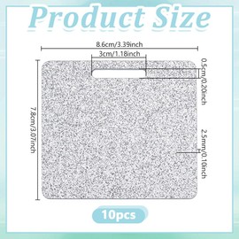 NBEADS 10 Pcs Acrylic Nurse Badge Buddies, Glitter Badge Holder Horizontal ID Name Identification Tags for Medical Student Work, 86x78x2.5mm