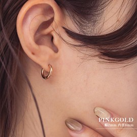 mico.lor Stainless Steel Hoop Earrings for Both Ears (1) Extra Fine Surgical 10.6 gal (316 L) Men's, Women's, Hypoallergenic