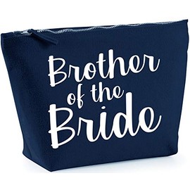 Hippowarehouse Brother of the bride printed make up cosmetic wash bag 18x19x9cm