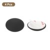 uxcell 4Pcs Door Stopper Wall Protector, 30mm/1" Black Self Adhesive