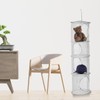 Luckious Hanging Mesh Storage Bag, Collapsible Hanging Mesh Basket Foldable