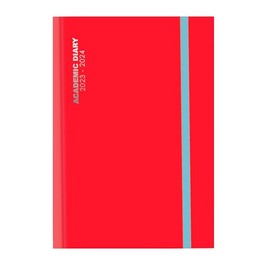 2023-24 A5 Day to View Page Diary Academic Pink Case-binding Full Page Daily Diary