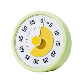 Visual Timer for Kids, 60 Minute Kids Visual Timer, Timer for Classroom Home Office, Toddler Timer, Time Timer for Teaching Work Meeting, Pomodoro Timer for Time Management (Green)