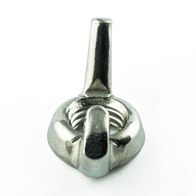 AGBERG M12 (5 pieces) wing nuts, American shape, angular, stainless