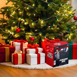 Punching Bag for Kids 8-12 | Kids Punching Bag with Gloves, Boxing Set with Gloves - Fun Karate Ninja Games - Birthday for Boys & Girls - Indoor Outdoor Boxing Equipment