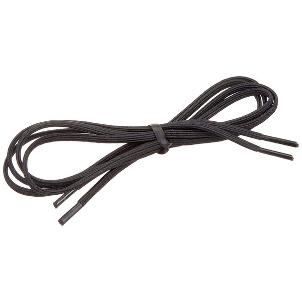 Tylastic Shoelaces, 2 Pairs of 26" Black Laces 1/8" Wide,