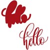 Hello Words Metal Die Cuts Hello Die Cuts for DIY