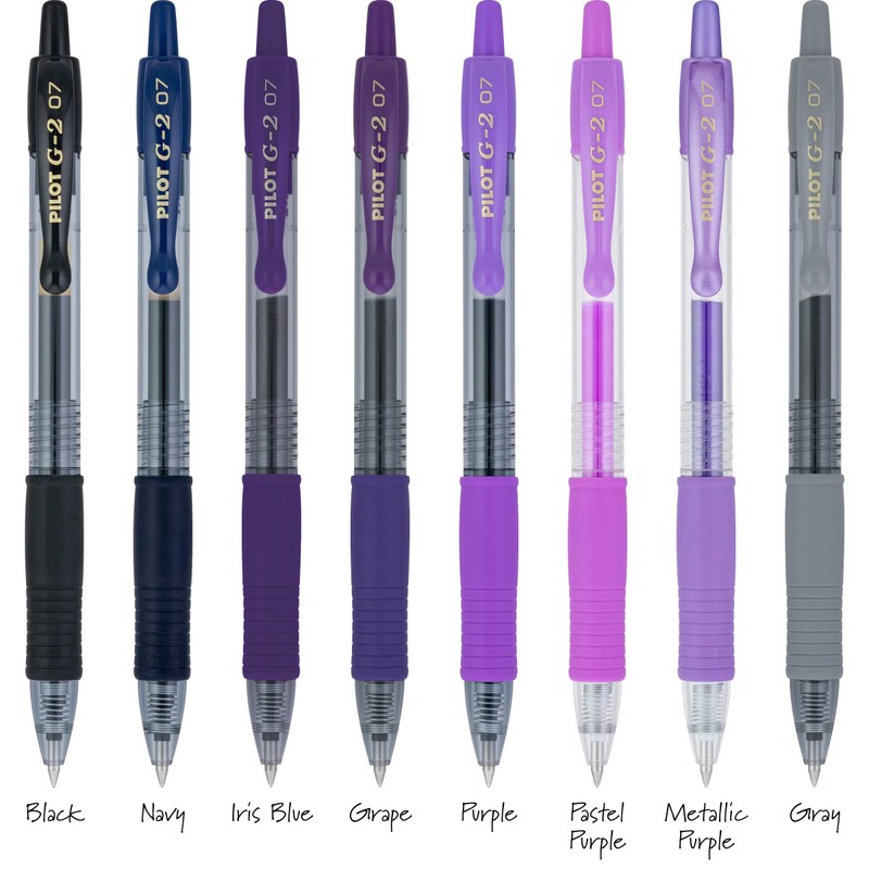 Pilot, G2 Premium Gel Roller Pens, G2 Boost Purples Pack,