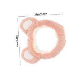 Healeved 1 Set Headband And Wristband: Spa Wrist Water Catcher - Bear Ears Headband For Face Mask Application Skincare Routine And Travel