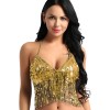 Brasier Bellydance Top De Lentejuelas Danza Árabe Adulto