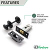EAI Bathroom Tubular Deadbolt Set | 101mm Case | Matt